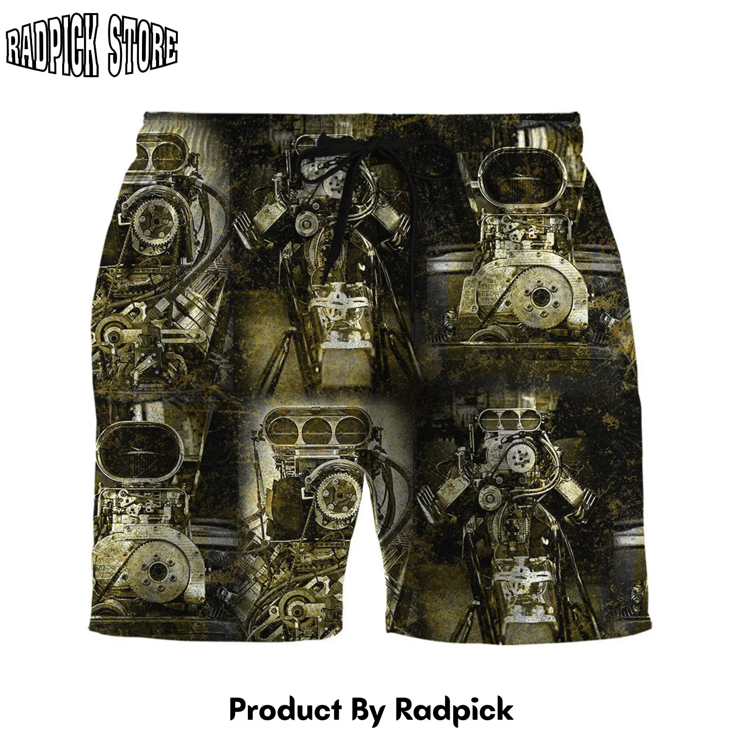 Radpick 3d drag racing beach short rp631561
